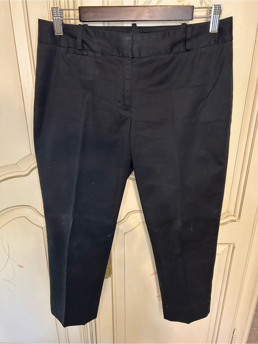 Talbots Black Cropped Straight-Leg Pants